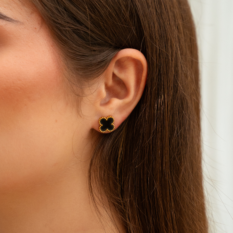 Brincos de lua cheia (preto)