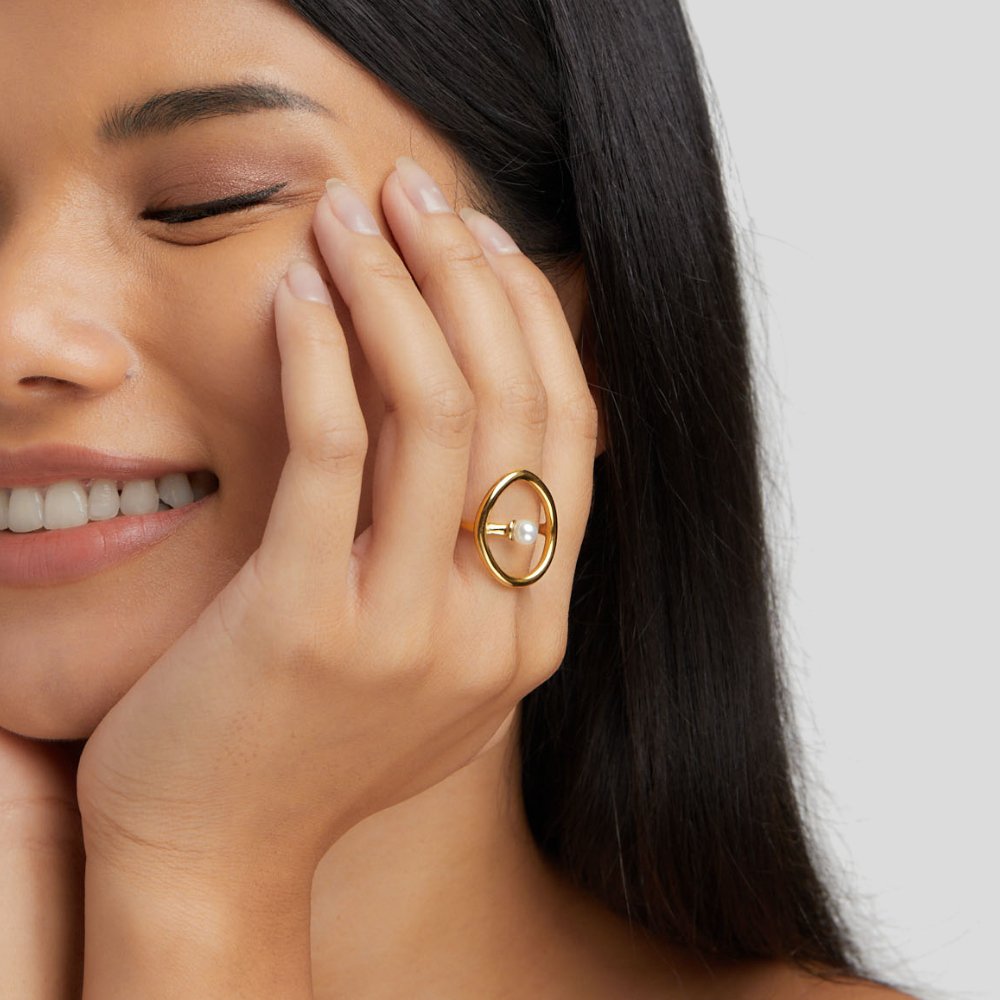 Anel de Pérolas Melissa